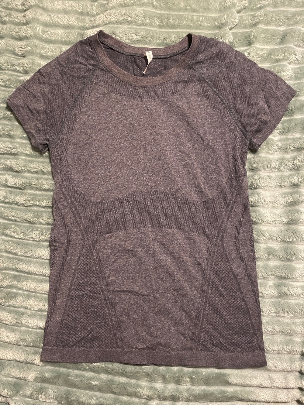 Athleta Heathered Plum Short-Sleeve Performance Tee